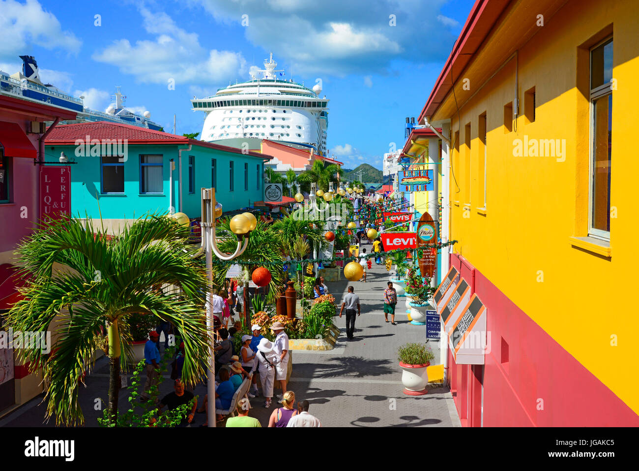 St Lucia Caribbean Cruise Celebrity line Island Vista Southern Caribbean Island Cruise from Miami Florida Stock Photo