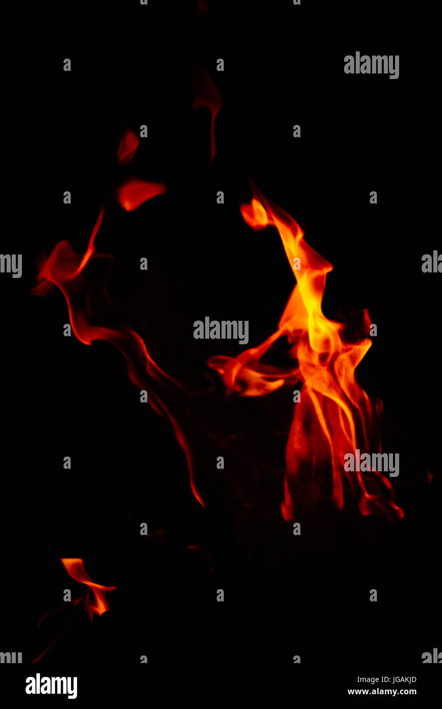 Beautifully colored fire burning with big flames Stock Photo - Alamy