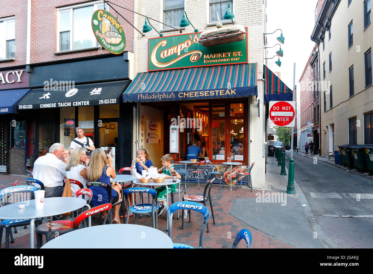 Campo's Cheesesteak, 214 Market St, Philadelphia, PA. Stock Photo