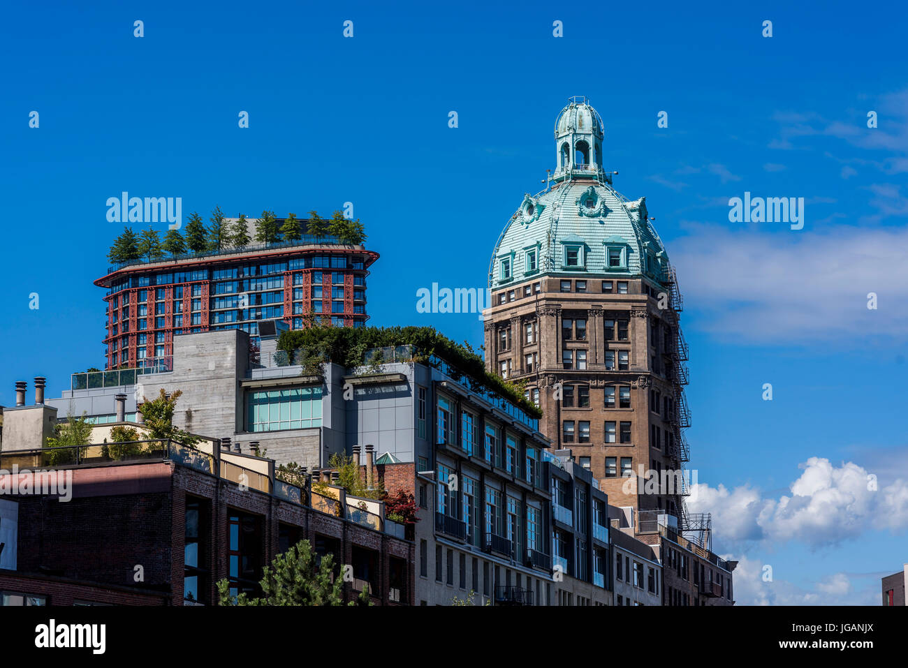 The Sun Tower cupola, Vancouver, British Columbia, Canada Stock Photo