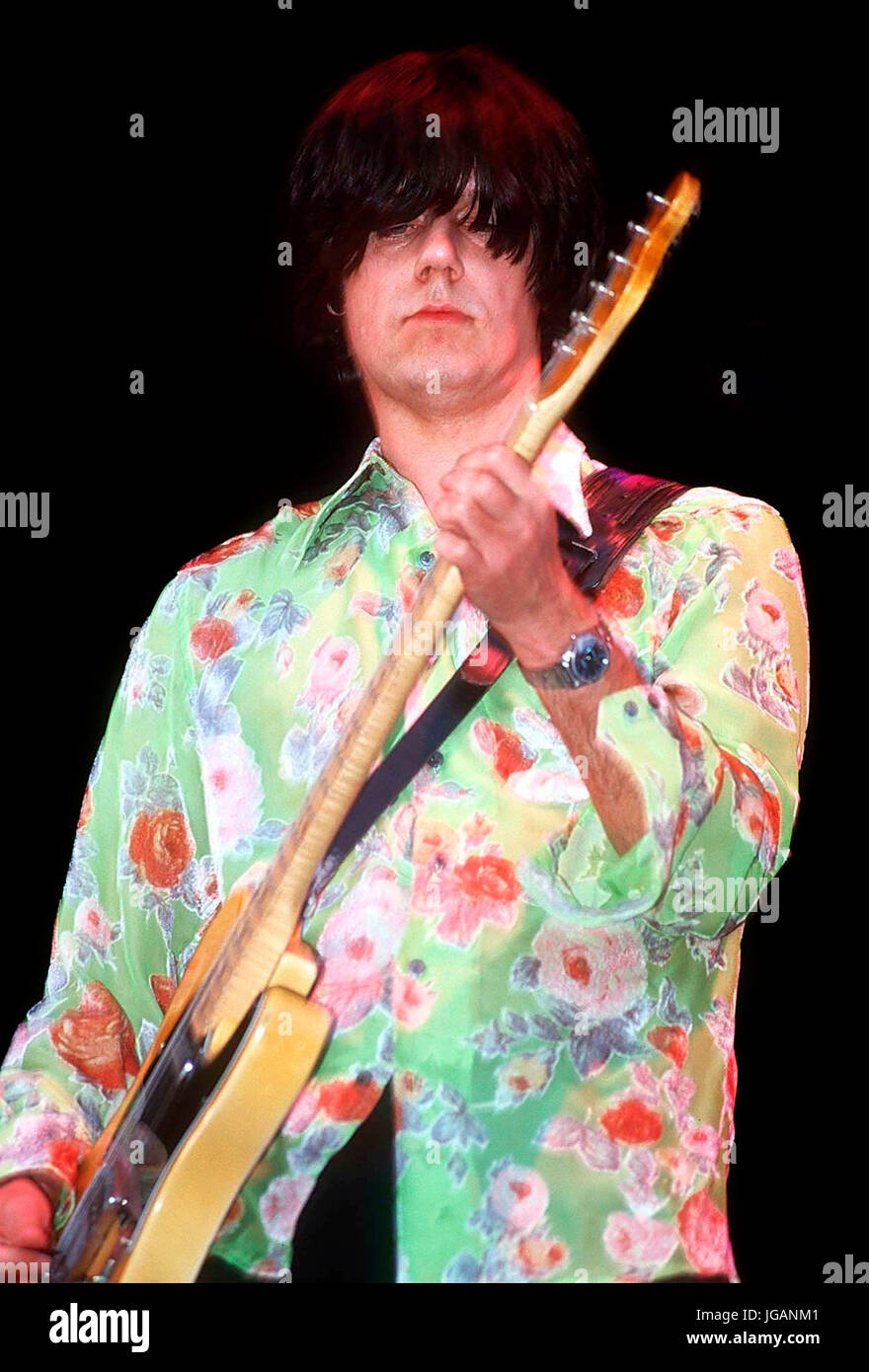 John squire guitar hi-res stock photography and images - Alamy
