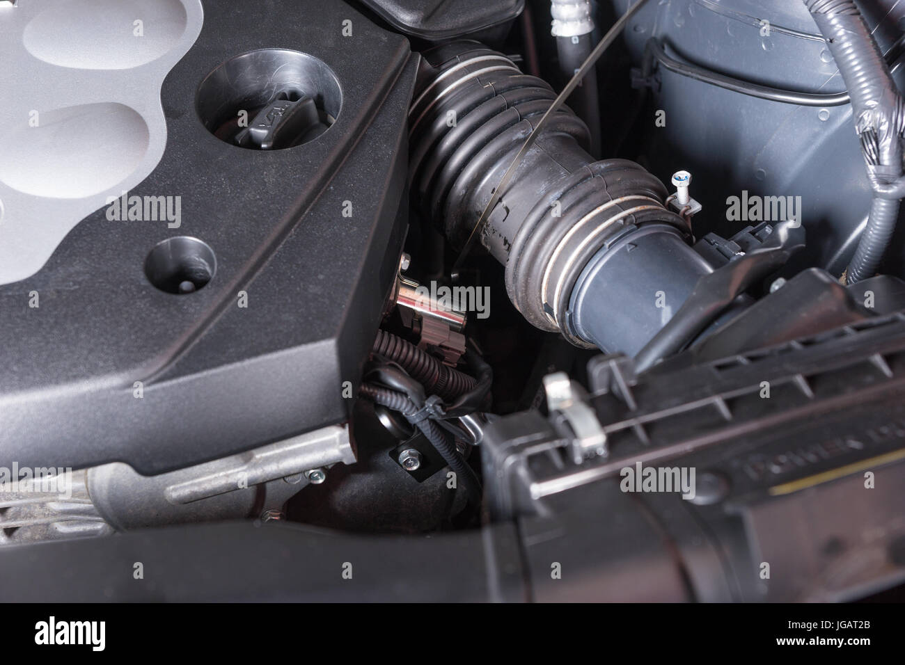 Electric Car Engine Compartment High Resolution Stock Photography and