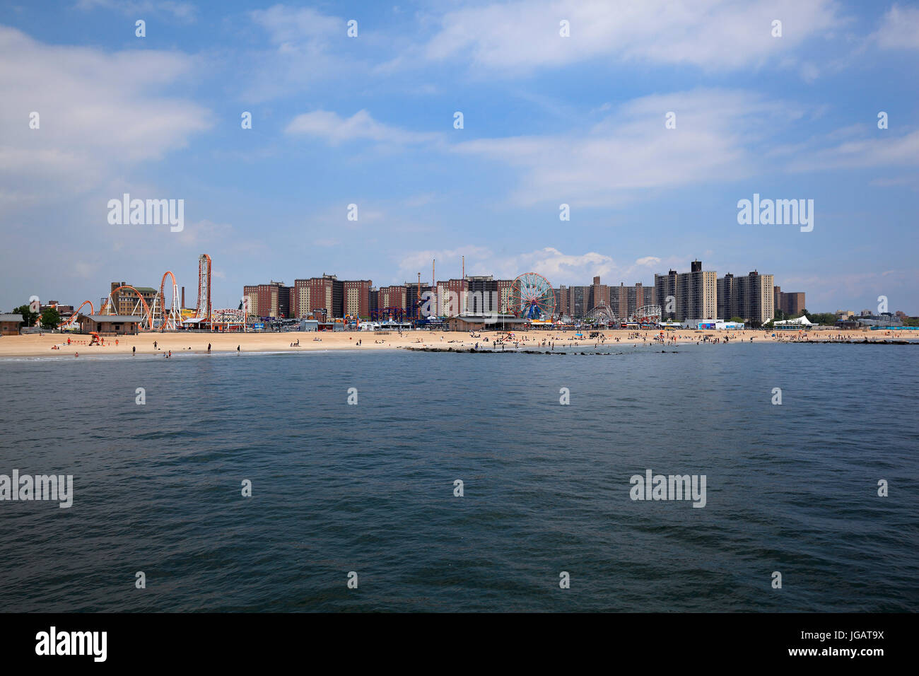 Coney Island NY Skyline Stock Photo - Alamy