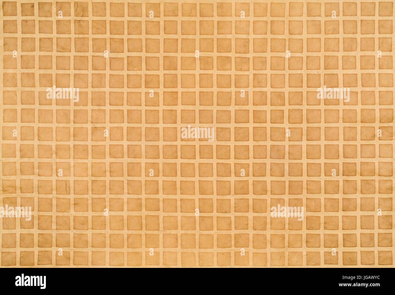 Brown paper with squares Stock Photo