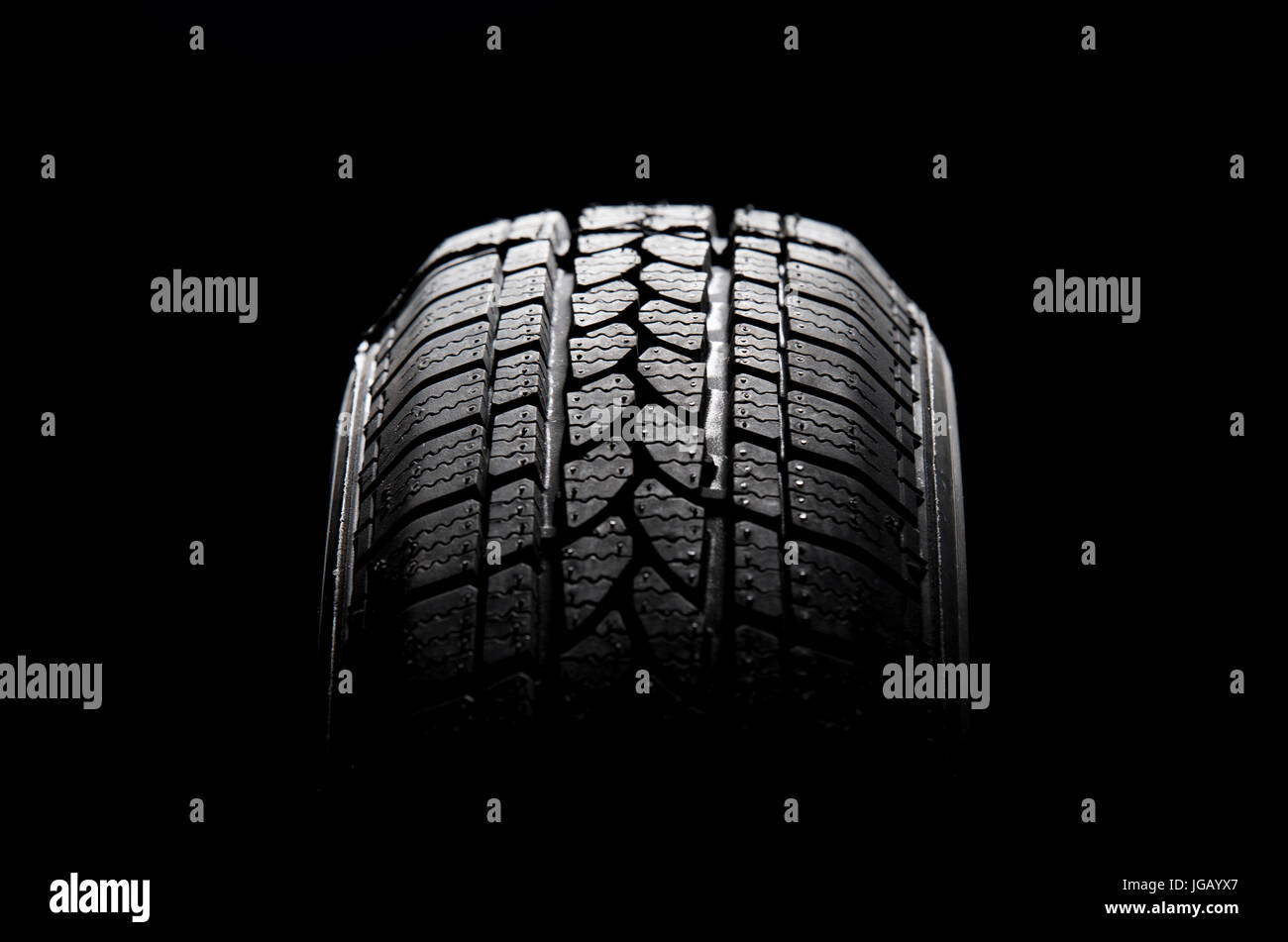Studio shot of a black car tire Stock Photo - Alamy
