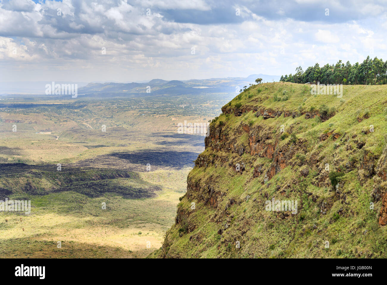Beautiful landscape of Menengai Crater, Nakuru, Kenya, East Africa Stock Photo