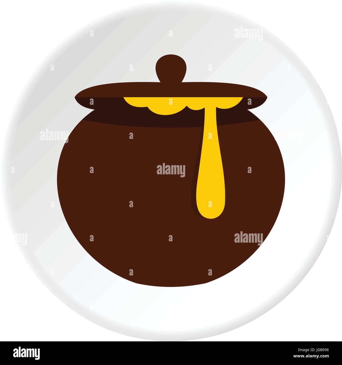 Honey pot icon circle Stock Vector Image & Art Alamy