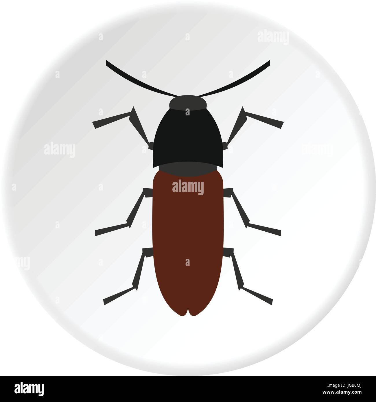 Brown bug icon circle Stock Vector Image & Art - Alamy