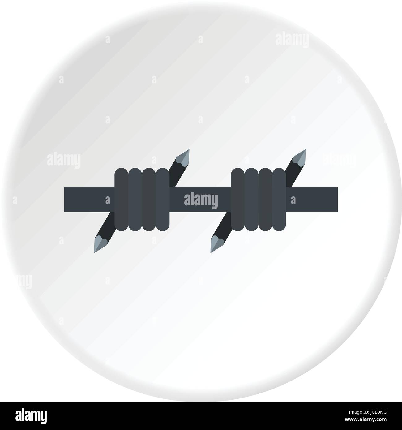 Barbed wire icon circle Stock Vector Image & Art - Alamy