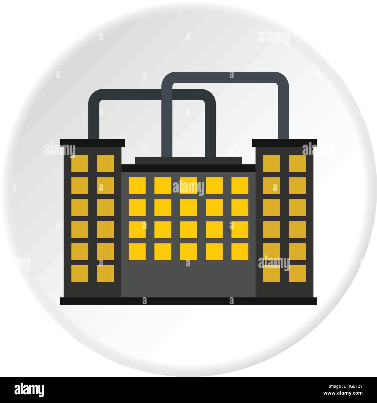 Manufacturing factory building icon circle Stock Vector Image & Art - Alamy