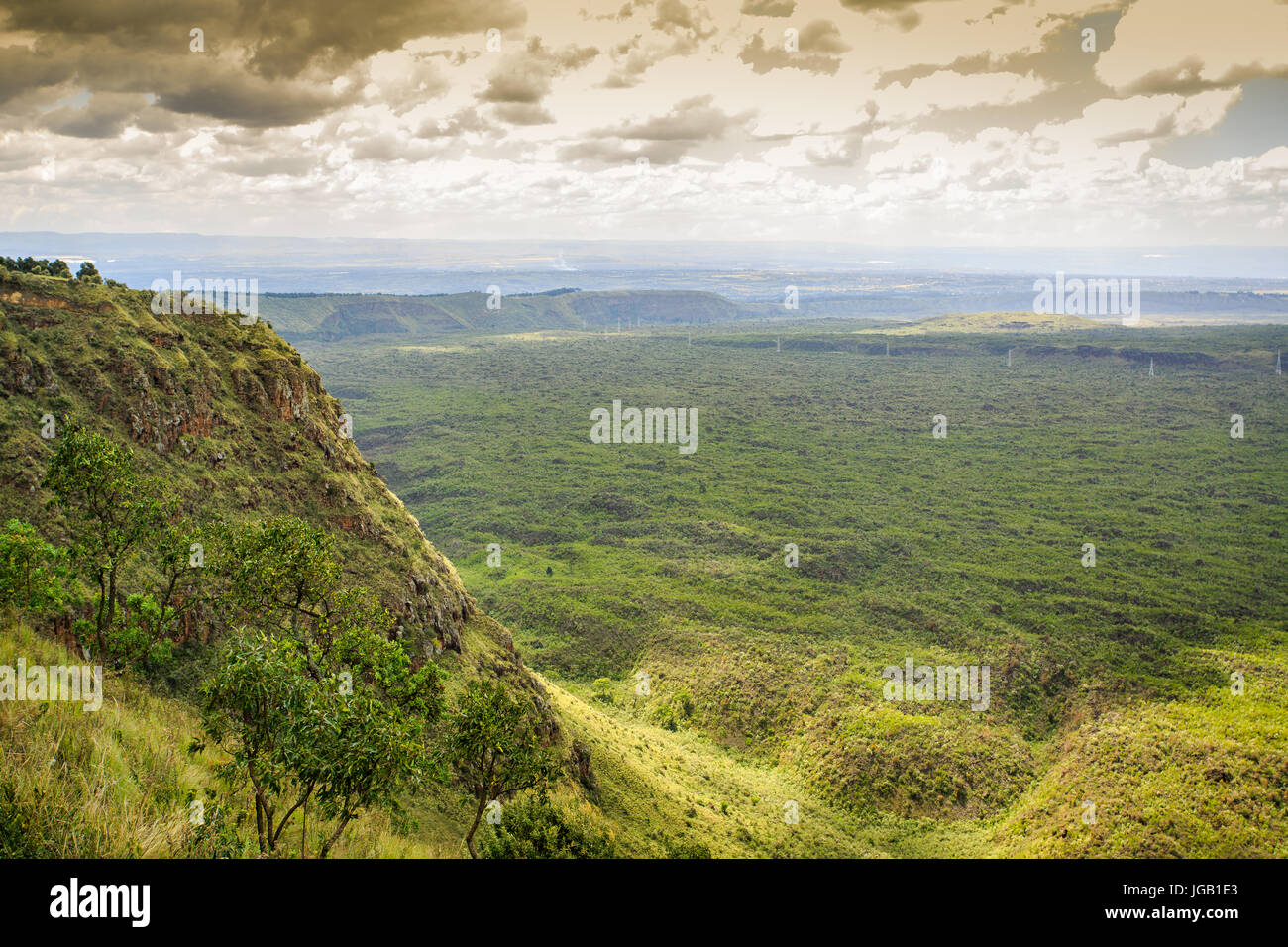 Beautiful Landscape Of Menengai Crater Nakuru Kenya East Africa