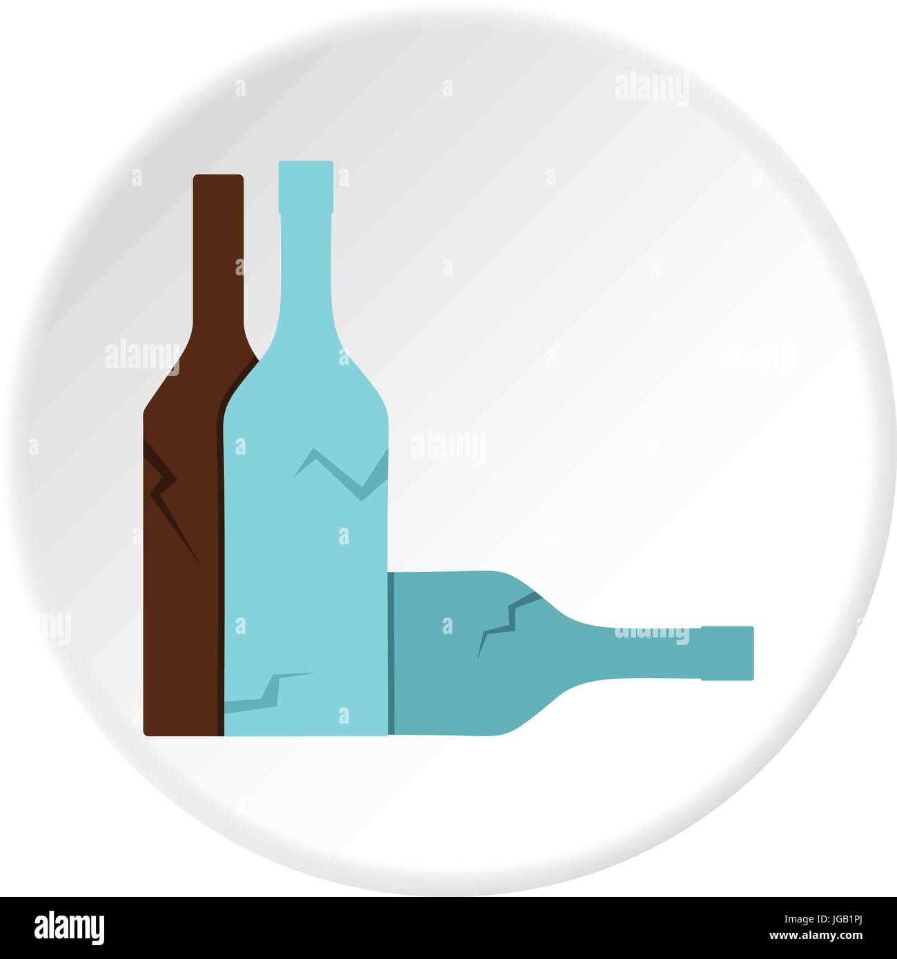 Bottles icon circle Stock Vector Image & Art - Alamy