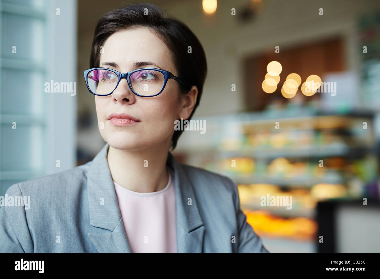 Absent minded woman hi-res stock photography and images - Alamy