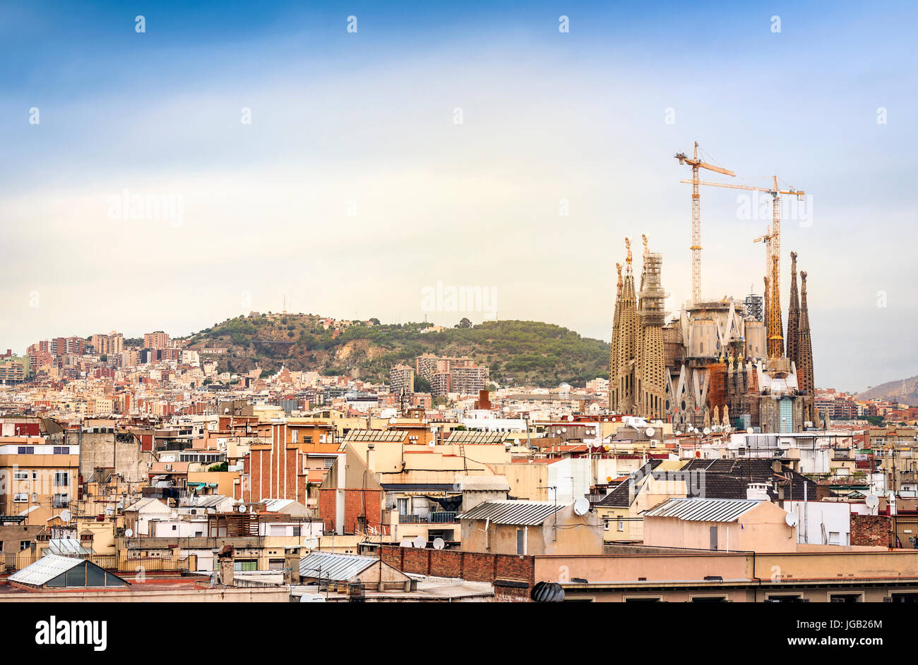 Sagrada Familia by Antonio Gaudi, Barcelona, Spain Stock Photo