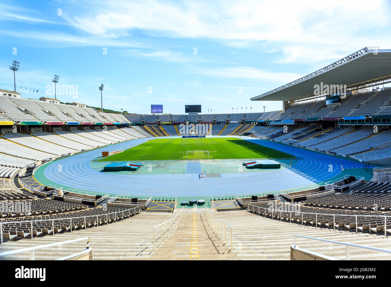 Estadi Olímpic de Montjuïc Lluís Companys, Barcelona, Spain Stock Photo ...