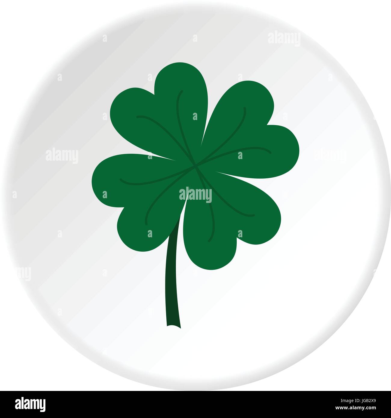 Four leaf clover icon circle Stock Vector Image & Art - Alamy