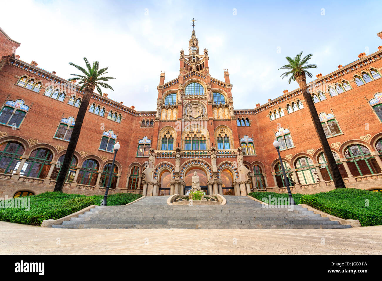 Hospital de la Santa Creu i Sant Pau, Barcelona, Spain Stock Photo