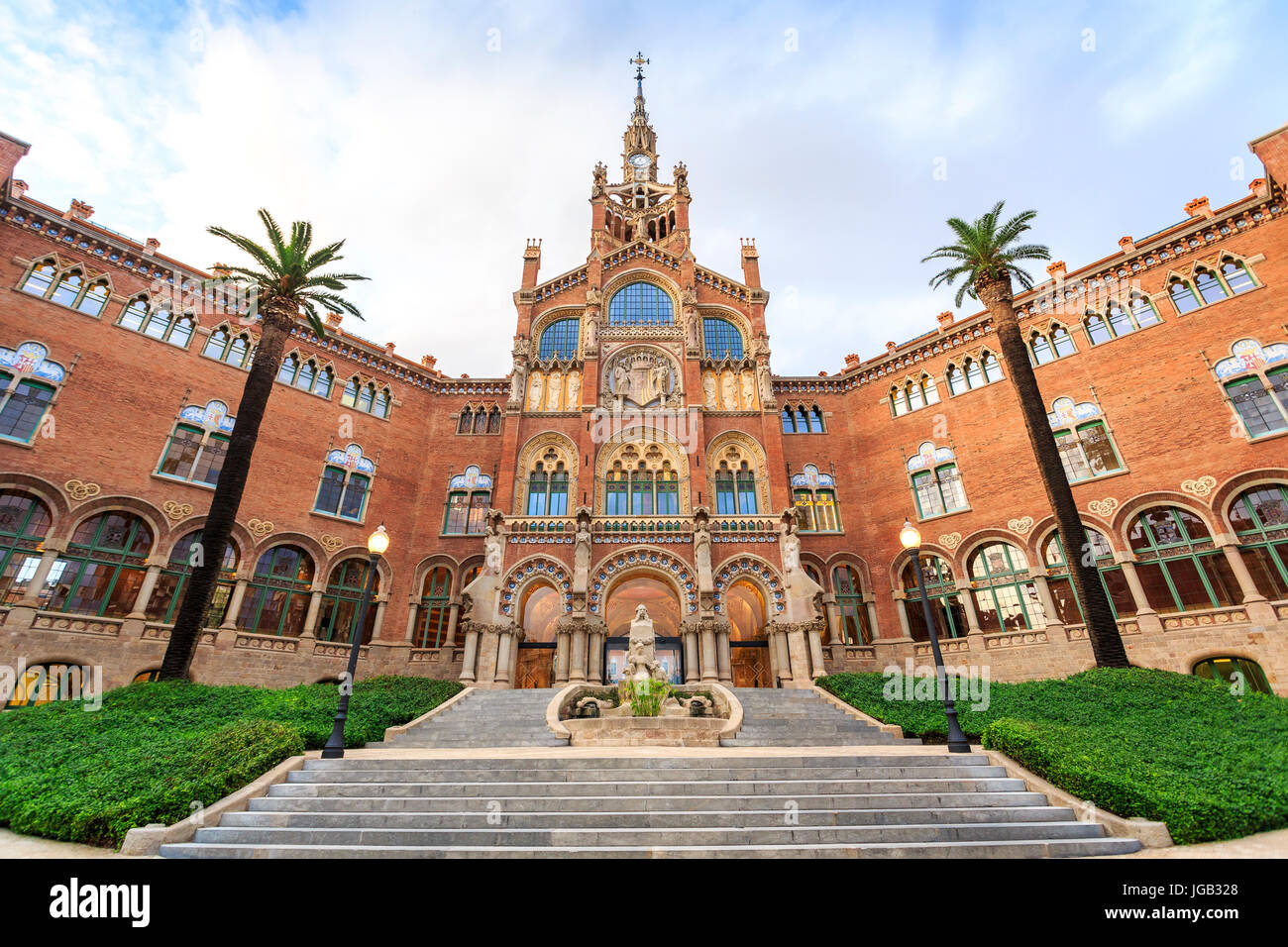 Hospital de la Santa Creu i Sant Pau, Barcelona, Spain Stock Photo