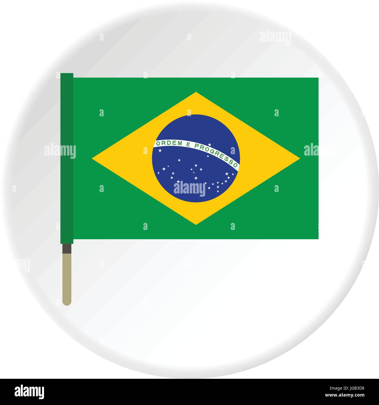 Brazil flag circle Stock Vector Images - Alamy