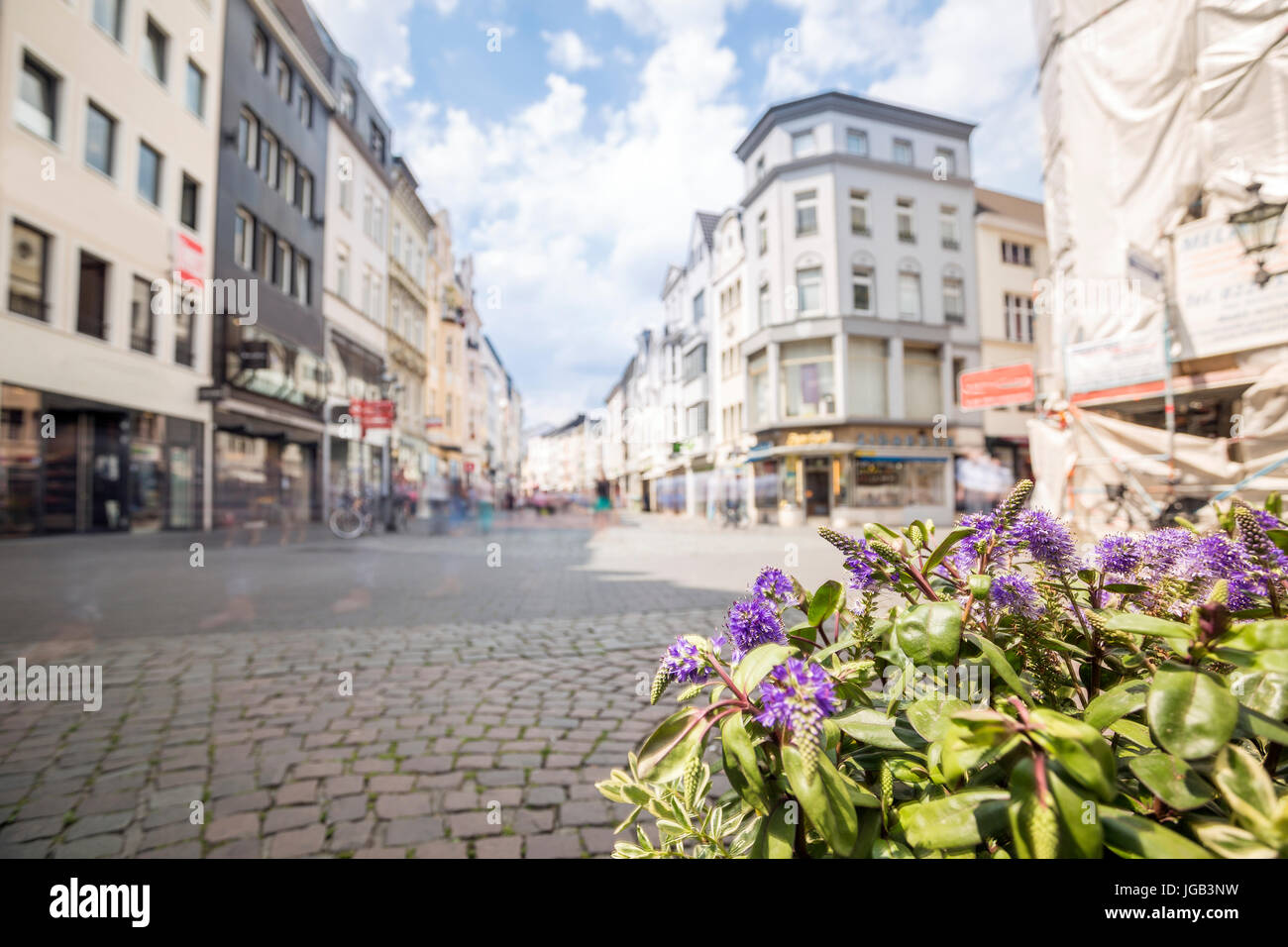 Main street in Bonn, former capital city of West Germany, Europe Stock Photo