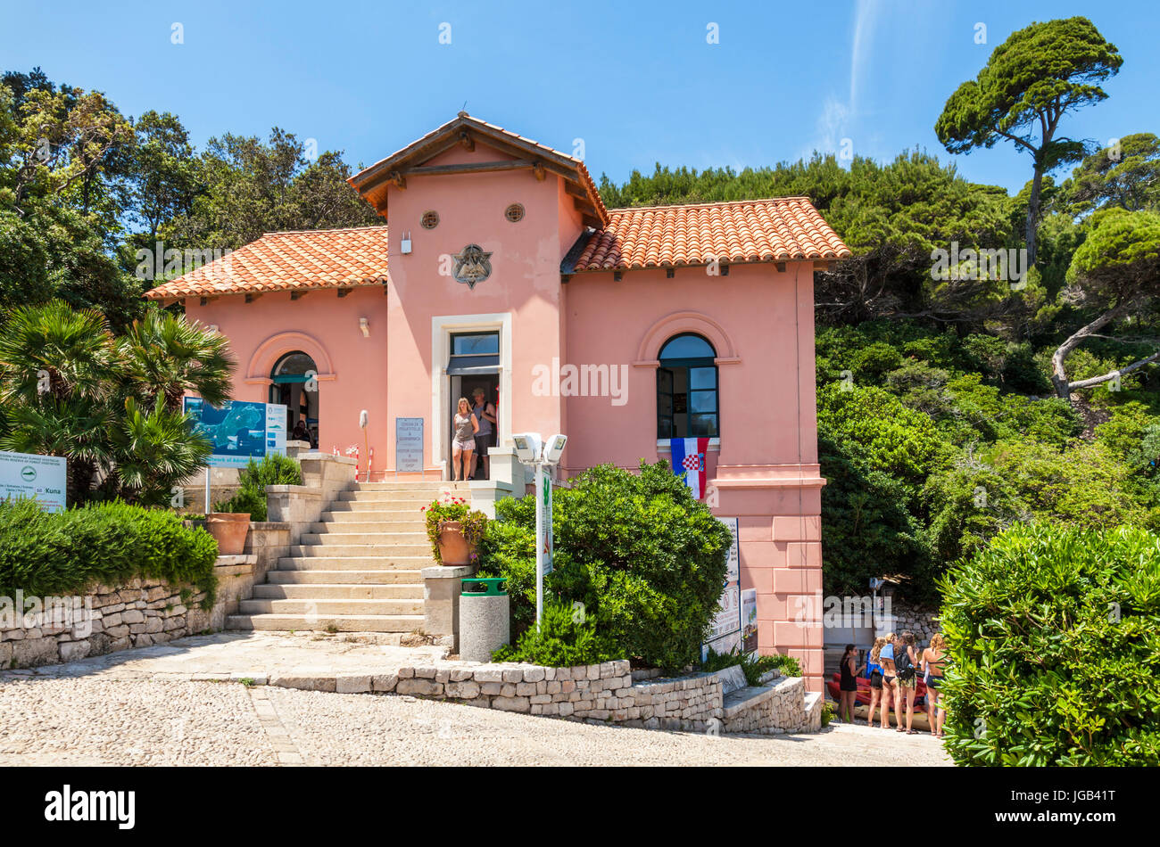 Croatia Dubrovnik Croatia Dalmatian coast Lokrum island visitors centre  lokrum Dubrovnik  Adriatic sea dubrovnik Croatia Stock Photo