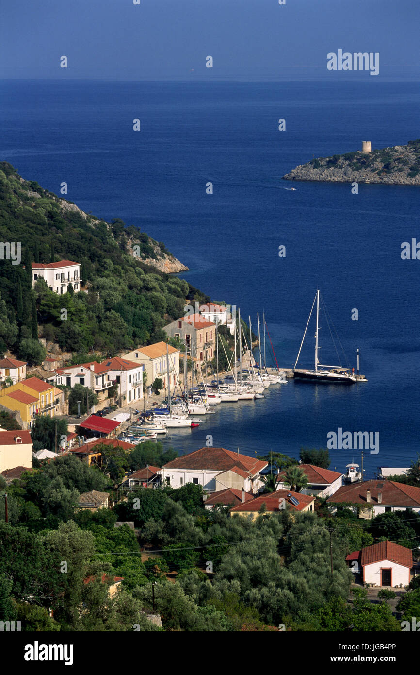 Kioni, Ithaca, Ionian Islands, Greece Stock Photo