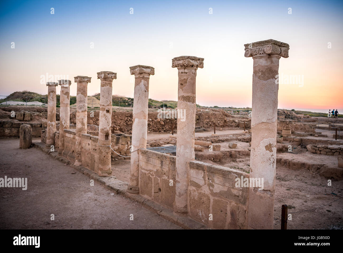 Paphos archaeological park sunset hi-res stock photography and images ...