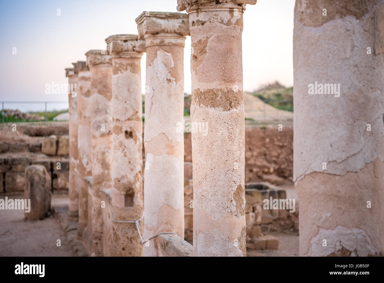 Paphos archaeological park sunset hi-res stock photography and images ...