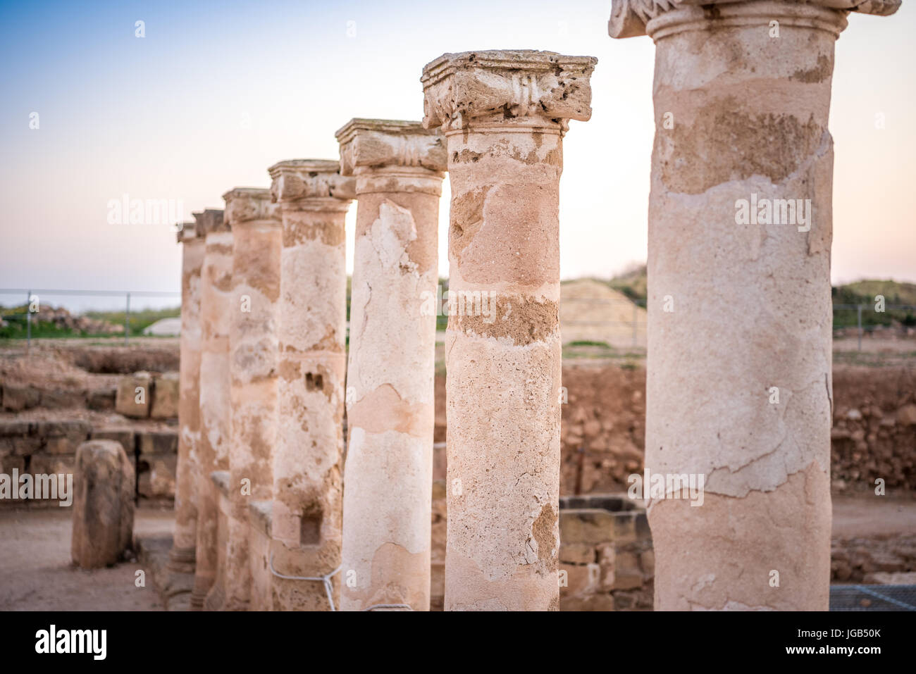 Paphos archaeological park sunset hi-res stock photography and images ...