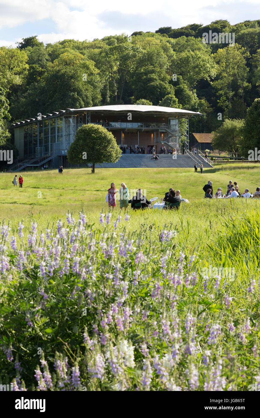 Garsington Opera House in the grounds of Wormsley Park estate, Stokenchurch, Buckinghamshire England UK Stock Photo