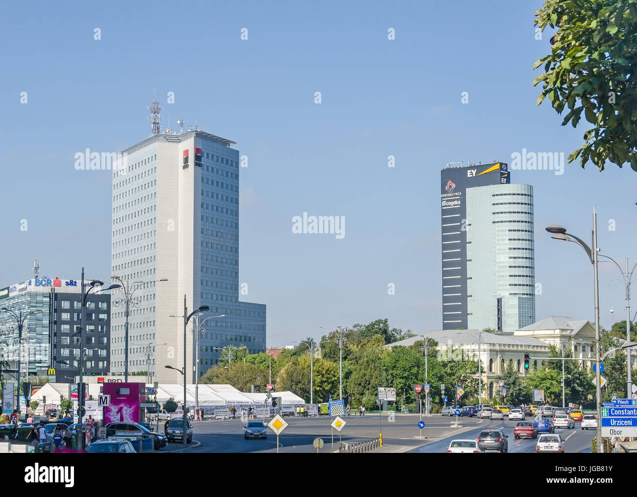 BUCHAREST, ROMANIA SEPTEMBER 19, 2015. The square