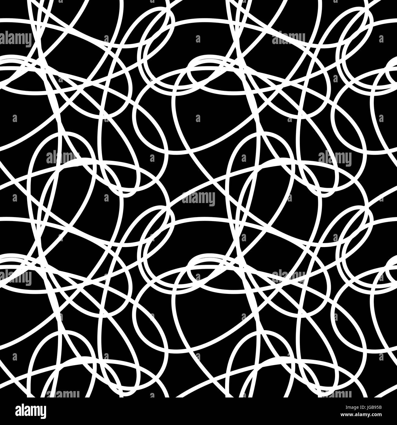 black and white abstract seamless vector pattern background ...