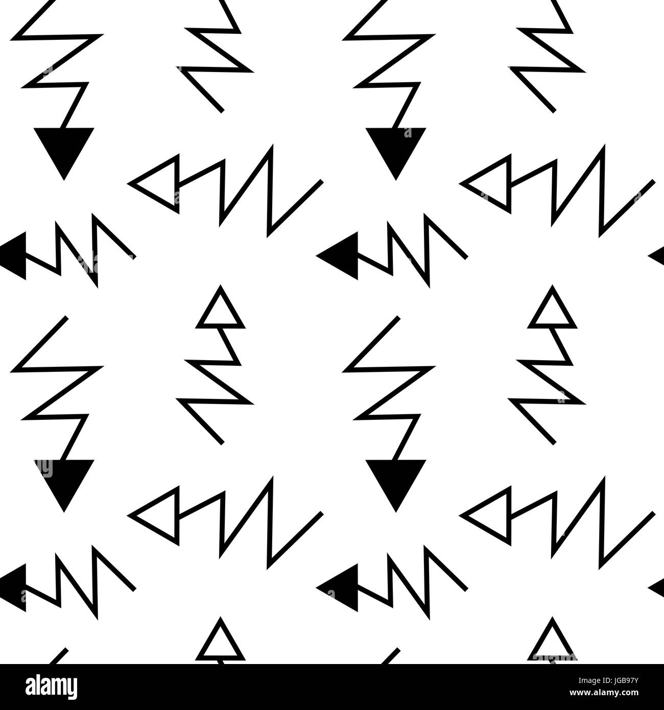 black white seamless vector pattern background illustration with arrows ...