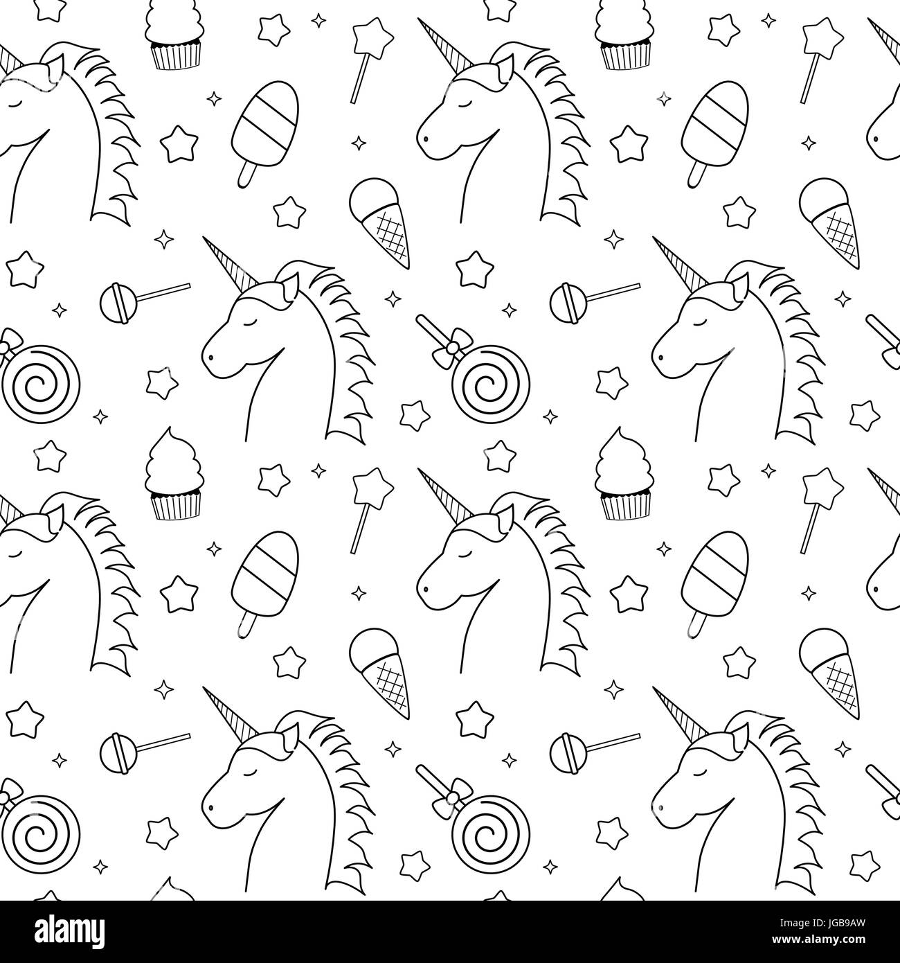 cute black and white seamless vector pattern background illustration