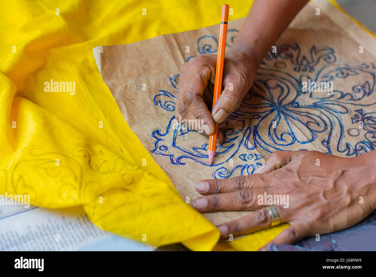 Traditional Sri Lankan handloom and batik product manufacturing