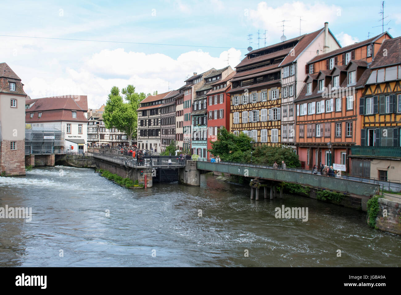 Quartier de la Petite France, Strasbourg, France - Petite France neighbourhood, Strasburg, France Stock Photo