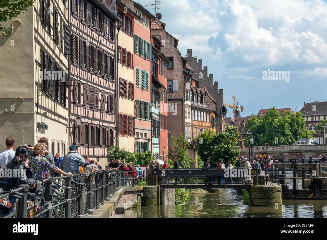 Quartier de la Petite France, Strasbourg, France - Petite France neighbourhood, Strasburg, France Stock Photo