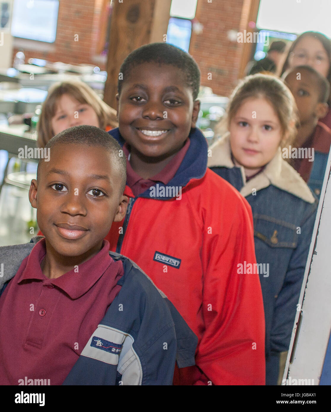 Children in elementary school Stock Photo