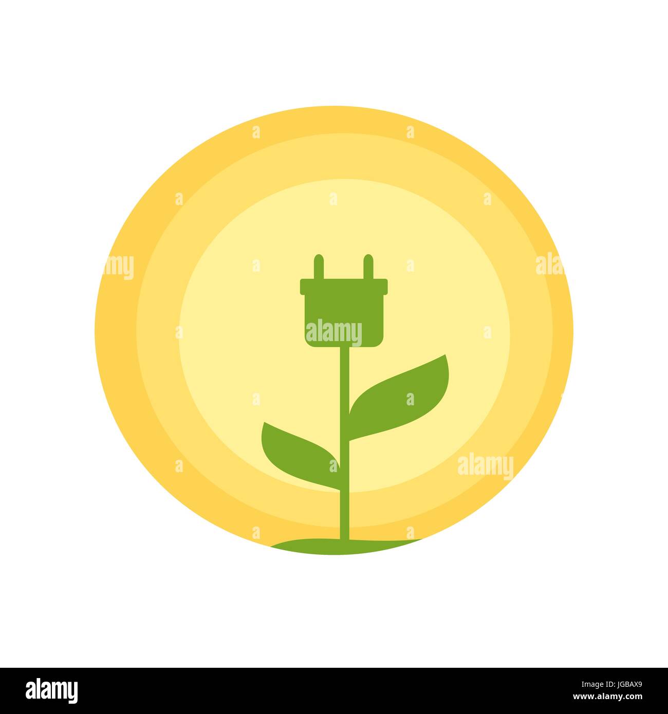 cute green energy logo vector illustration Stock Vector Image & Art - Alamy