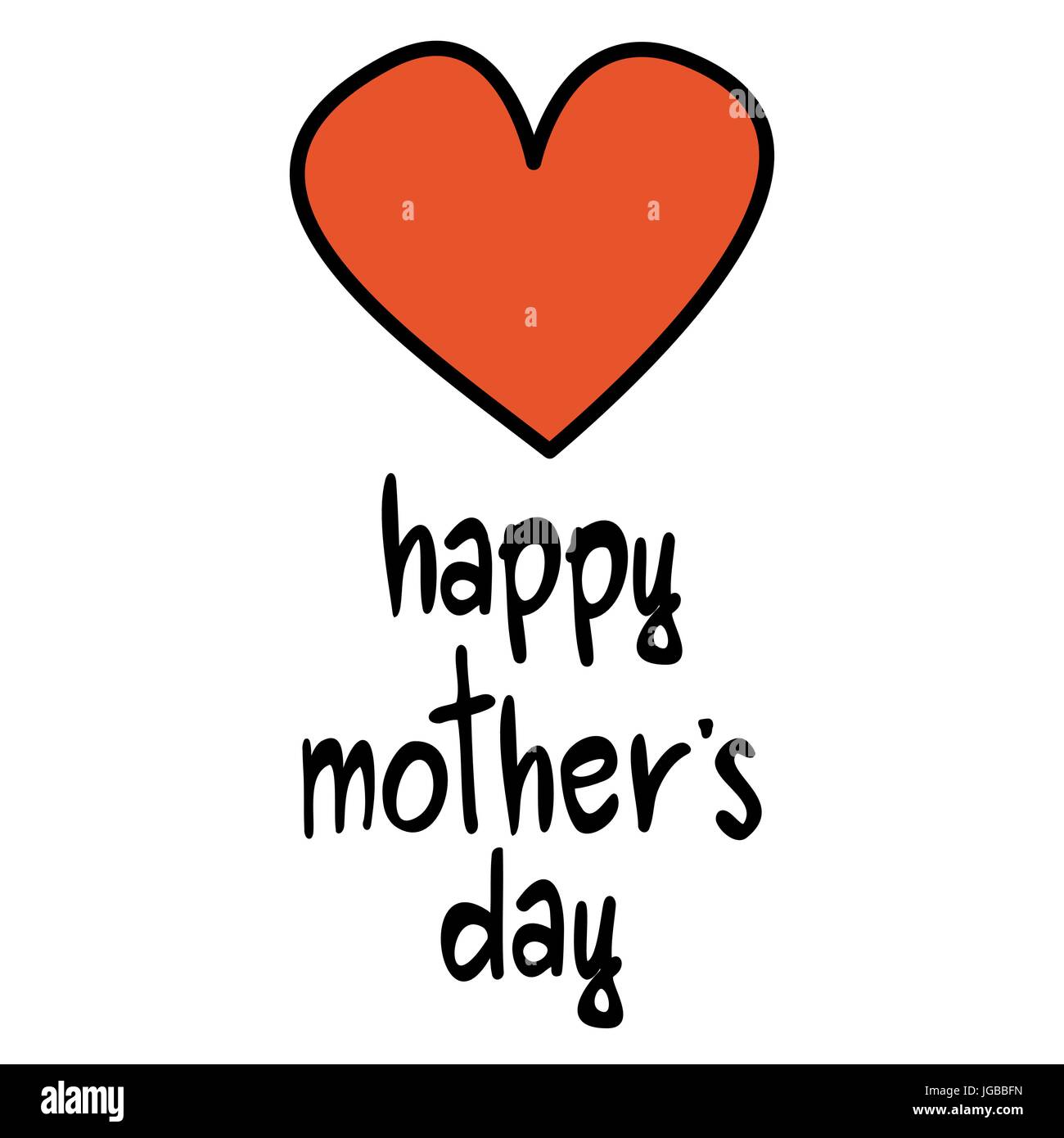 hand drawn lettering happy mother's day card with cute cartoon red heart vector illustration Stock Vector Image & Art - Alamy hand drawn lettering happy mother's day card with cute cartoon red heart vector illustration Stock Vector Image & Art - Alamy