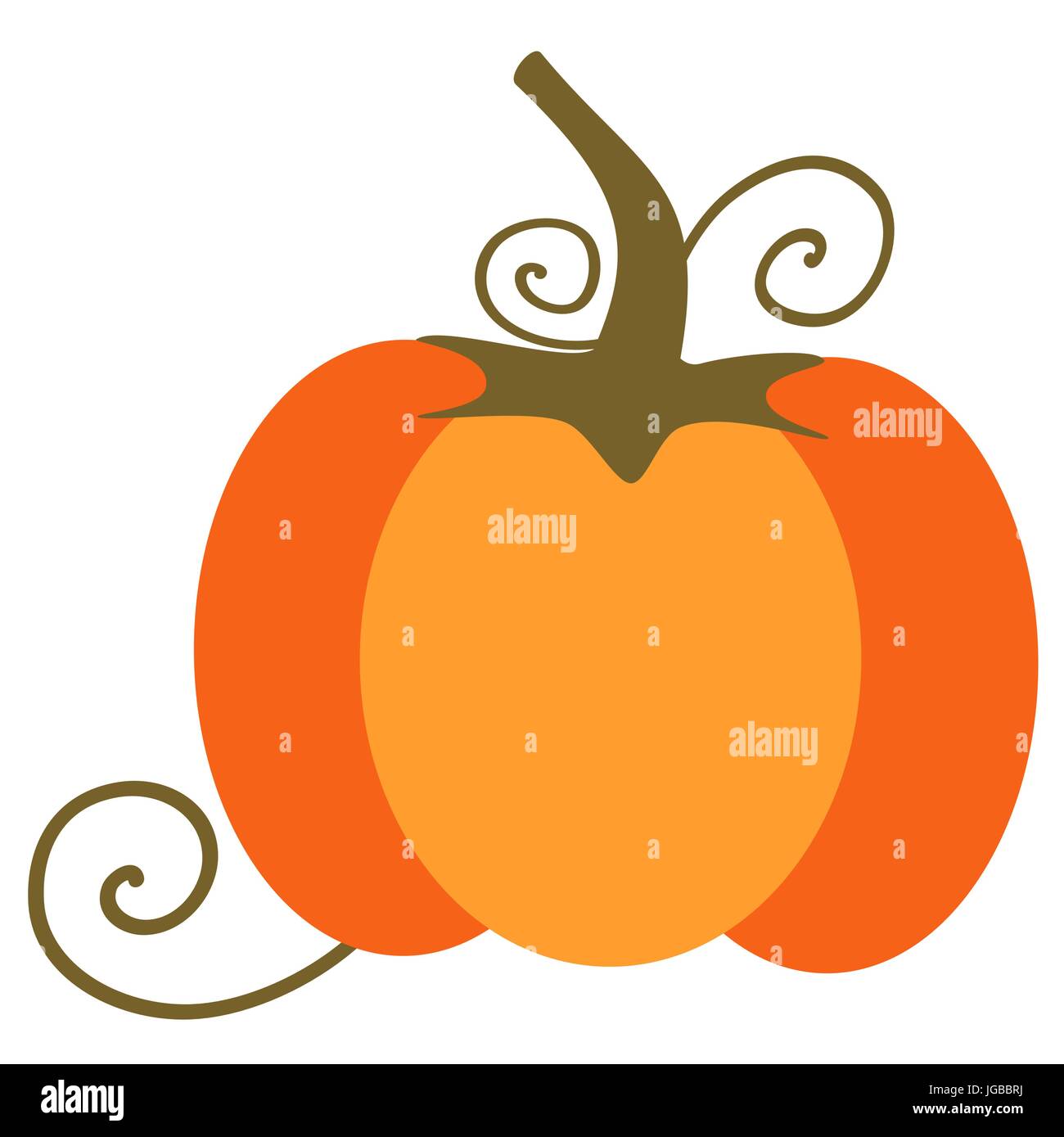 vector isolated pumpkin on white background Stock Vector Image & Art ...