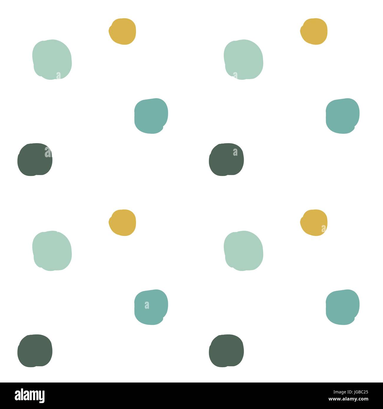 colorful hand drawn circle seamless vector pattern background ...