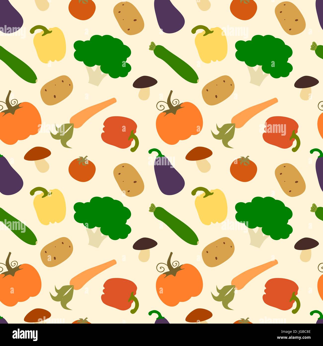 colorful vegetables seamless vector pattern food background ...