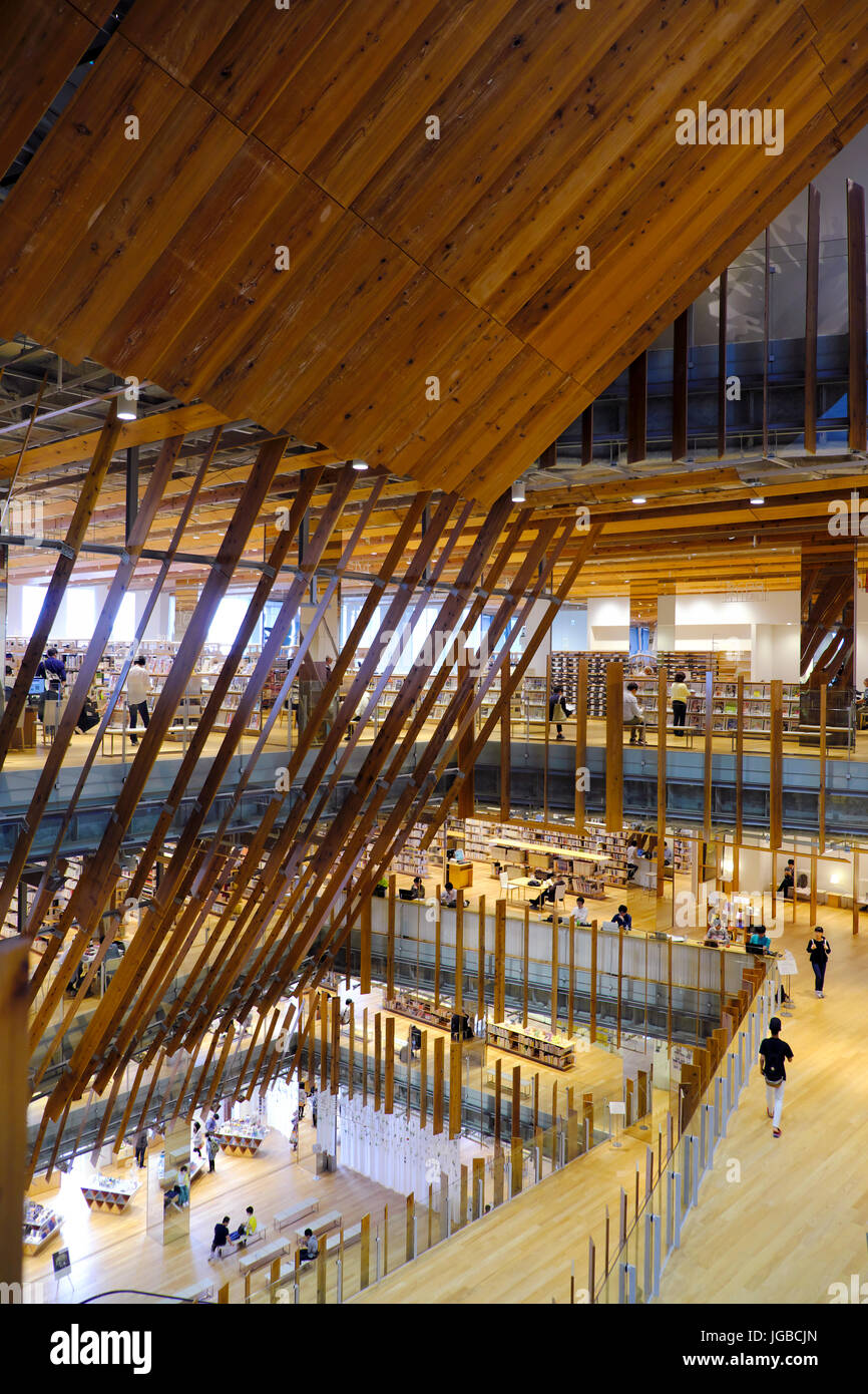 Interior architecture of Toyama Glass Art Museum designed by Kuma Kengo