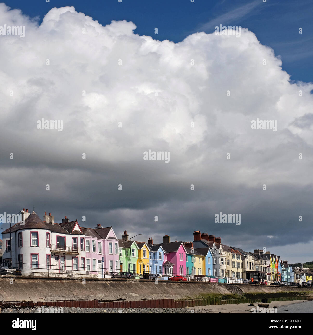 Big cloud over the promenade, Whitehead, County Antrim, Northern