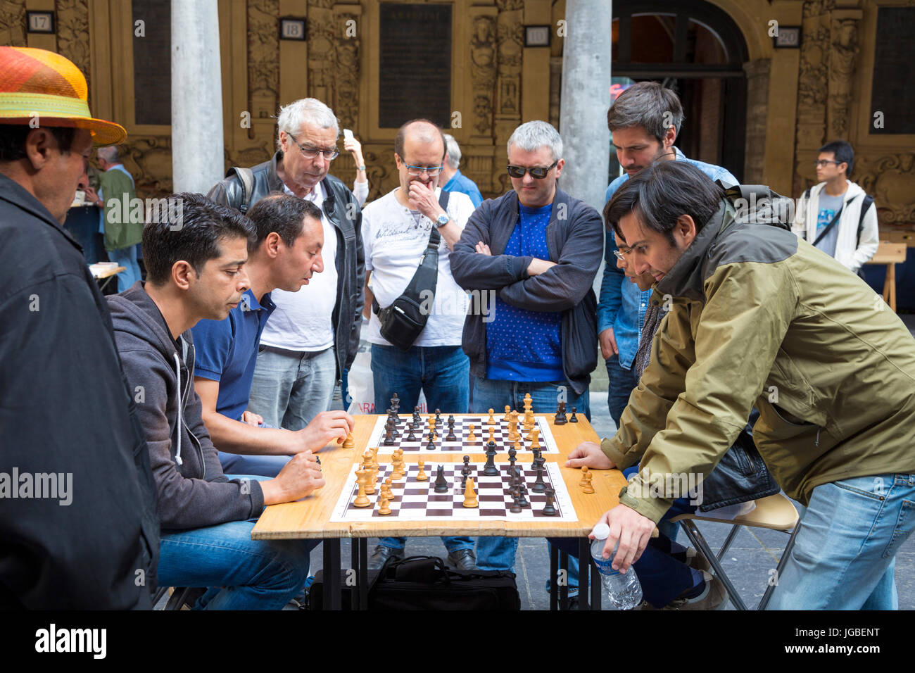 Colleagues playing chess hi-res stock photography and images - Alamy