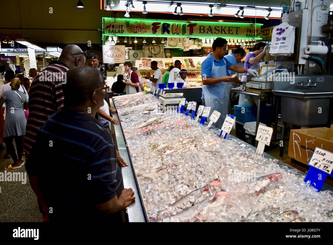 World famous Lexington market in Baltimore Stock Photo Alamy