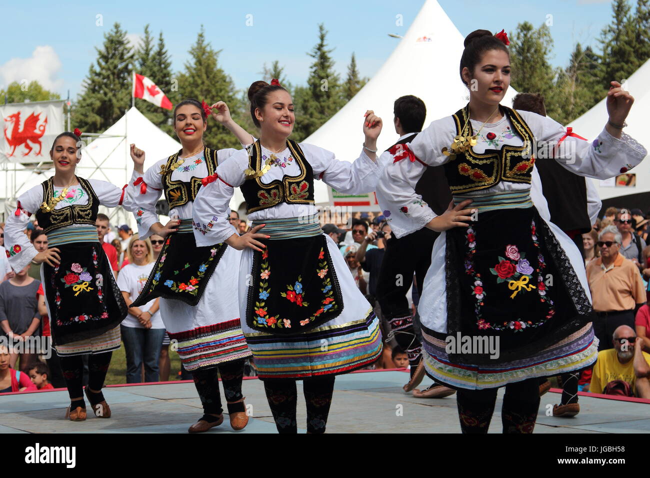 Serbian Folk Dance Ensemble Stock Photo - Alamy