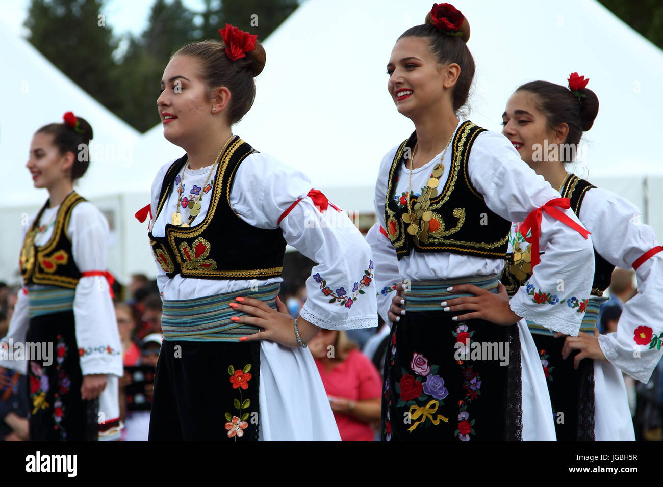 Serbian Folk Dance Ensemble Stock Photo - Alamy