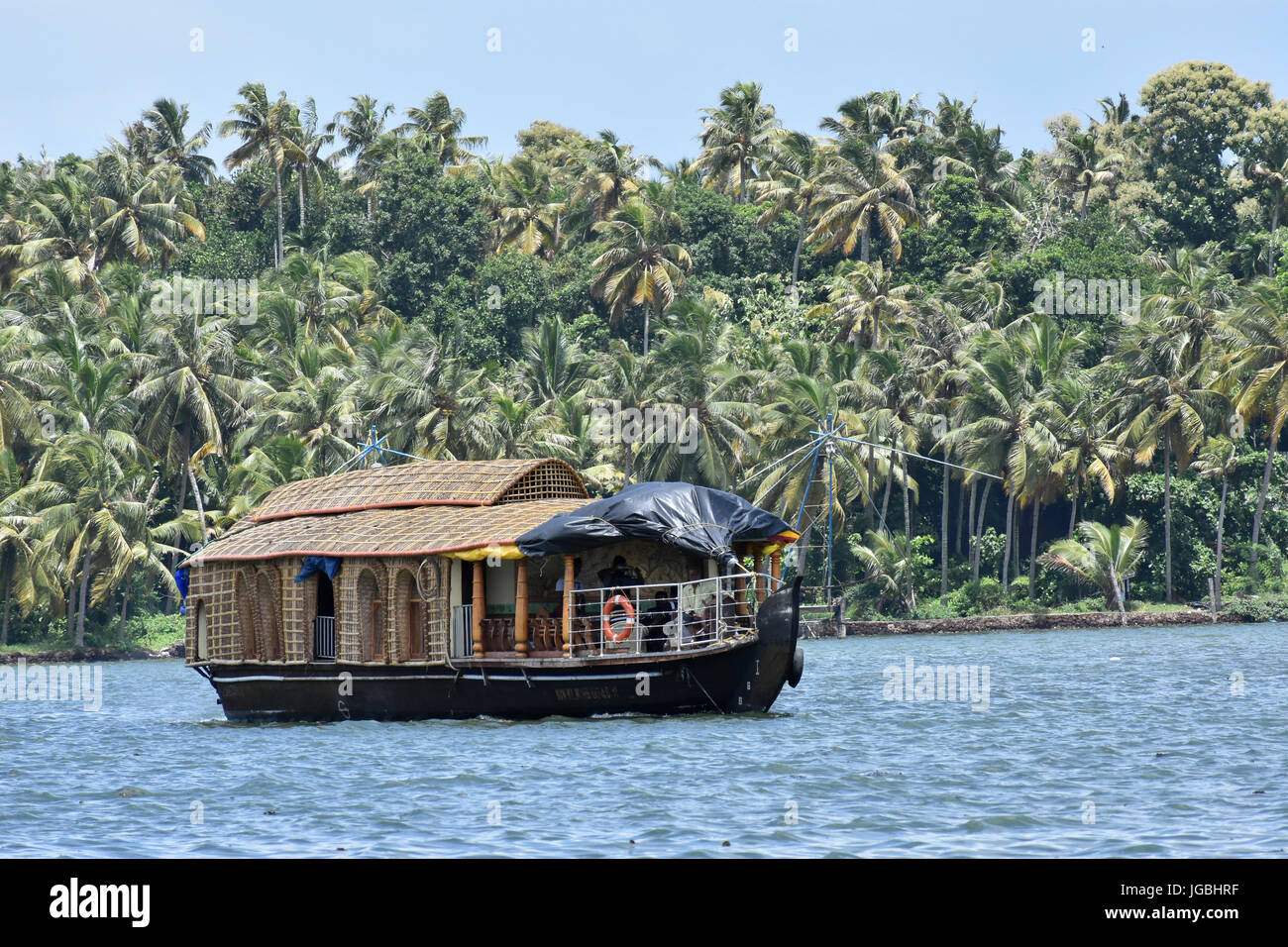 House boat in Kerala Stock Photo